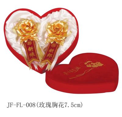 中国 24K 金ホイルのばら色の結婚式の花 販売のため