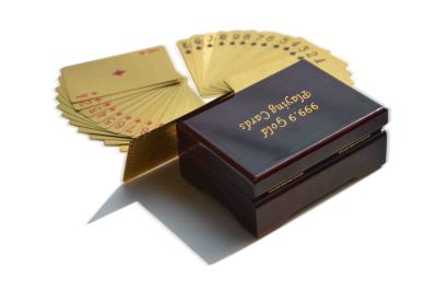 Chine les cartes de jeu 24kt faites sur commande véritables/or ont plaqué des cartes de visite professionnelle de visite à vendre