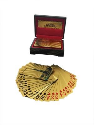 China 24k graban el naipe 87m m * 57m m de la hoja de oro para los regalos del negocio en venta