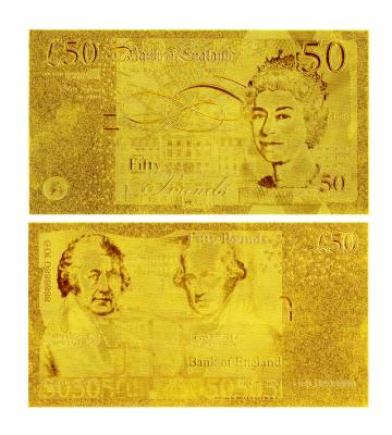 China Engrave gold foil banknote for sale