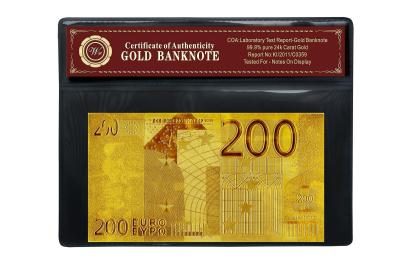 China Billete de banco del oro del COA 24k en venta