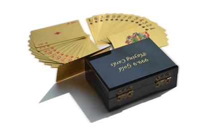 China Entertainment 24k gold plated playing cards set for sale