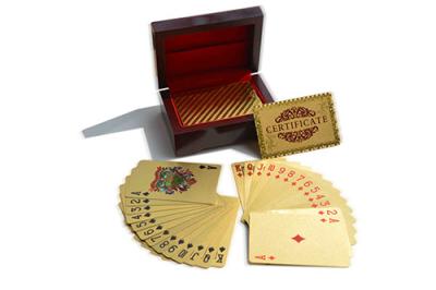 China PET silver foil 24K Custom Playing Cards for sale