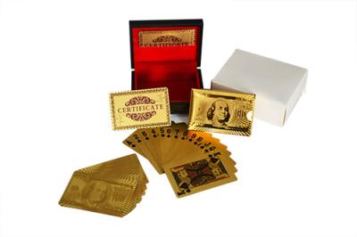 China Costom 24K Gold foil Playing Cards for sale