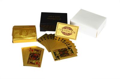 China 0.3mm 24K Gold Playing Cards for sale