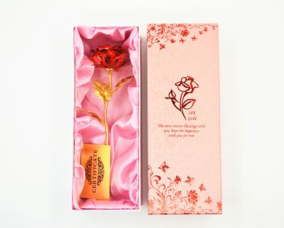 China Rote Farbe-24k Goldfolie Rose zu verkaufen