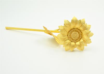 Cina girasole della stagnola di oro 24K per lunghezze 28cm * 8cm dei regali dei regali/festa della mamma di compleanno in vendita