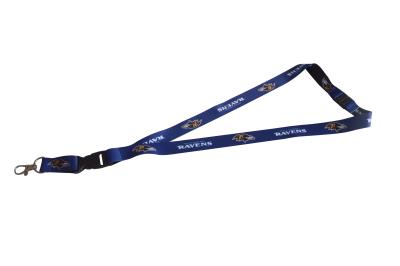 China NFL Ravens Lanyard in Stock , Polyester Ribbon Lanyard for Sports Team Key Strap for sale