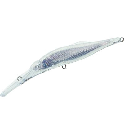 China Ourdoor Fishing Minnow 160MM ABS Plastic Material Big Fishing Lure Unpainted Hard White Deep Dive Bait for sale