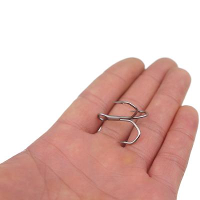 China New Design Stainless Steel Hook V Shape Saltwater Fishing Sea Fishing Hook 2/4/6/8/10/12/14# Special Hook Wholesale Fishing Tackle for sale