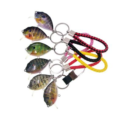 China Factory Fashion Custom Cheap Plastic Key Fish Bait Key Chain, Promotion Mini Fish Keychain Fish Bait Key Chain for sale