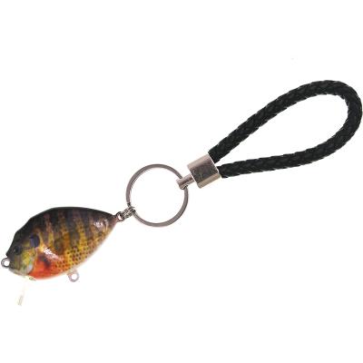 China Key Fish Bait Key Chain Wholesale Mini Plastic Fish Shaped Key Chain Fish For Luring Key Chain for sale