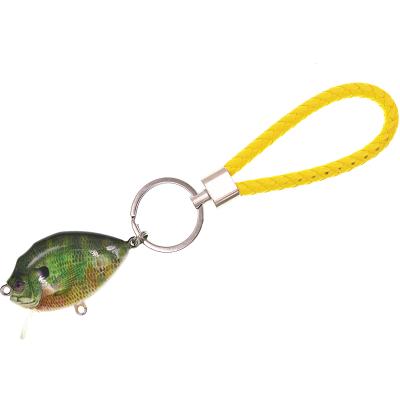 China Fashion Factory Custom Cheap Plastic Fish Lead Bait Lead Chain Fish Lure Key Chain for sale