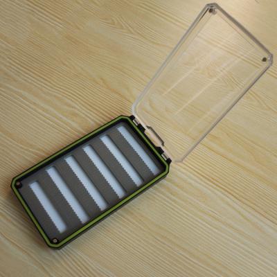 China Plastic Single Sided Transparent Box With Magnet Fly Box Fly Fishing Box for sale