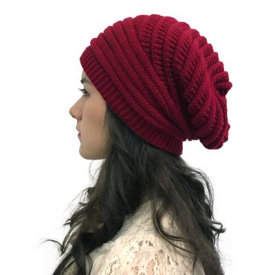 China Wholesale Fashion Selling Fashion Women's Wool Winter Ladies Hat JOINT Warm Flexible Drop Hats Elegant Knitted Beanies for sale