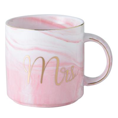 China Feiyou 2020 viable hotsale customized style tazas ceramic mugs nordic china cup marble ceramic mug mug for sale