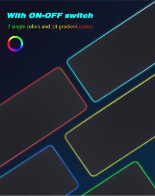 China High Quality Large Roc Modern Luminous Logo OEM Large Luminous Mouse Pad For Gamer CPU RGB Mouse Pad With 15W Wireless Charging for sale