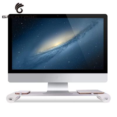 China Other Dual Riser Computer Riser TV Stand PC Monitor Riser Roc Universal Laptop Stand Desk Organizer Stand for sale