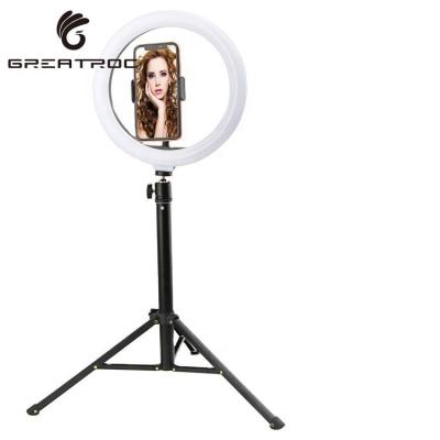 China ABS Big Roc anillo de luz led 10 inch floor selfie ring light YouTube Video Live Stream Makeup Photography led circle ring light for sale