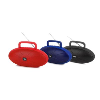 China Factory Outlet 136B Wireless Subwoofer Mini Wireless Outdoor Portable Rugby Speaker for sale