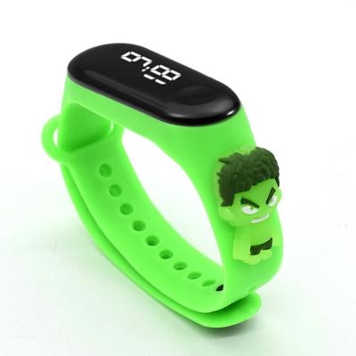 China Hot Selling Trendy Fashion Automatic Date LED Cartoon Doll Swimming Waterproof Children's Electronic Watch for sale