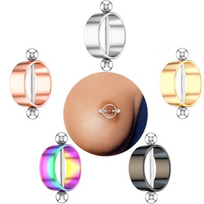 China New Environmental Friendly Hot Selling High Quality Jewelry Stainless Steel Breast Stud Breast Piercing Ring for sale