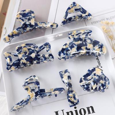 China Korea Popular Acetate Grasping Hair Clips Combination Ponytail Clip Hair Claw Hair Accessories For Women for sale