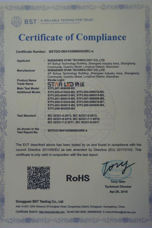 RoHS - Shenzhen Star Technology Co., Ltd.