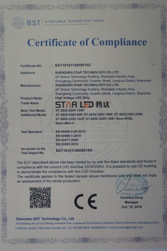 CE - Shenzhen Star Technology Co., Ltd.