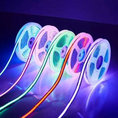 China 2021 Newcomer LANDSCAPE RGB COB Led Strip 768Leds/M 24V Ip65 Waterproof Flexible RGB Led Strip Light for sale