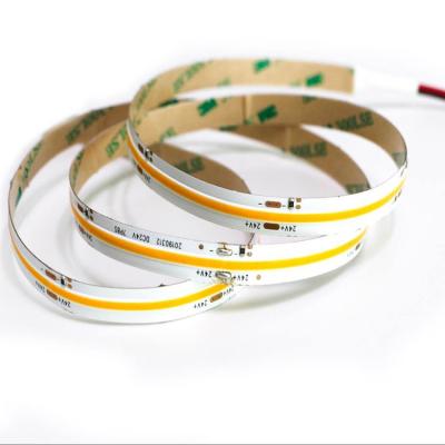 China Waterproof flexible LANDSCAPE IP65 FPC cob led strip 5M DC24V 60Watt RA90 10mm cuttable pcs no spot linear light for sale