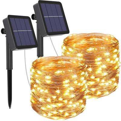 China Decoration 10m Led Solar Christmas Tree Lights Holiday Lighting Solar Led String Lights Outdoor Wholesale For Christmas Decoration for sale