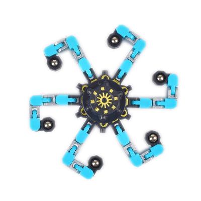 China 2022 Version Effort Hot Sales Transformable Mechanical Gyro Moving Person Spinner Sensory Toys For Kids Adults Fingertip Mechanical Gyro for sale