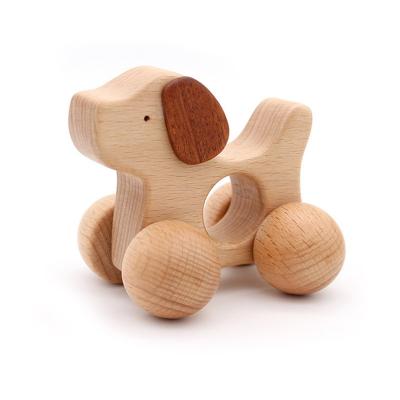 China Early Education 2022 Hot Sales Baby Wooden Toys For Sale Wooden Baby Rattle Teether Toys Montessori Wooden Toy for sale