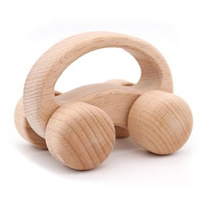 China Wooden Pull Toy Wooden Baby Rattle Teething Earlier Education Wooden Cars New Toys Montessori Toy Cars Wooden For Babies Toddlers Kids for sale