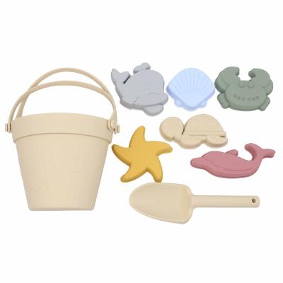 China Chinese Food Grade Silicone Supplier Sale Silicone Beach Bucket Set Silicone Bucket Bucket and Shovel Sets for sale