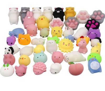 China Other Cute Kawaii TPR Mini Mochi Squeeze Squeeze Soft Animals Squeeze Moving Person Toys For Kids Gifts for sale