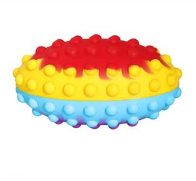 China Wholesale Brand New Children's Toys Football Push Noise Bubble Shaker Toy 3D Silicone Trigger Toys Anxiety Relief Squeezing Push Noise Balls for sale