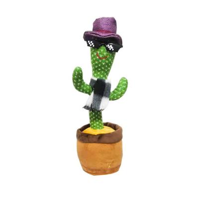 China Electronic Kid Gifts Cactus Plush Wholesale Price Funny Stuffed Swing Dancing Cactus for sale