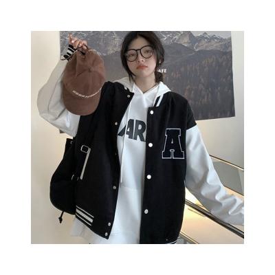 China Wholesale Viable Logo Jacket Casual Embroidered Baseball Jacket Design Unisex American Style for sale