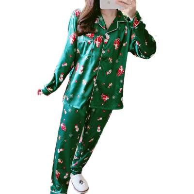 China Wholesale Custom Women's Pajamas Summer Women's Breathable Ice Silk Home Wear Suit for sale