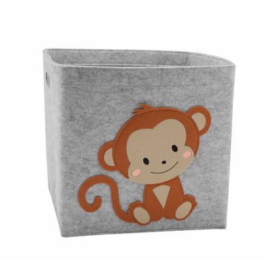 China 100% Cute Animal Design Felt Storage Basket Environmental Friendly Sustainable Quality Felt Other Storage Basket Organizer for sale