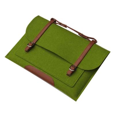 China High Quality 15 17 Inch Eco Friendly Felt Fabric Laptop Handbag For Men For Women for sale