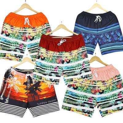 China Custom QUICK DRY Polyester Beach Shorts Mens Surfing Board Swimwear Short Swimsuit Swimming Shorts for sale