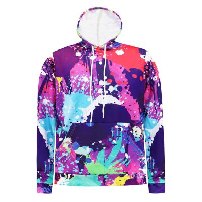 China Custom Digital Printing Hoodies Breathable For Men Manufacture Wholesale OEM Pull Over Hoodies 100% Polyester Mens Hoodies for sale