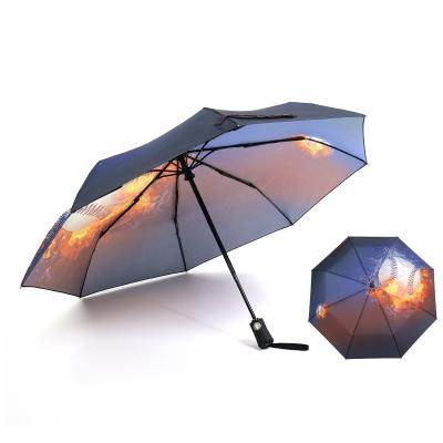 China Minimalist Automatic Portable Compact Sunshades Capsule Travel Protection Strong Wind Sun Protection Folding Umbrella for sale