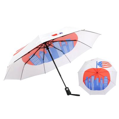 China 2022 New Portable Special Minimalist Design Automatic 3 Fold Umbrella With Windproof For Rain for sale