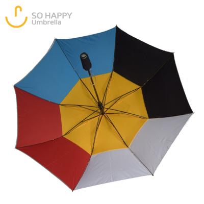 China Custom Rainbow Logo Full Montage Rainbow Color Multi-Color Print 2 Fold Umbrella For Girls for sale