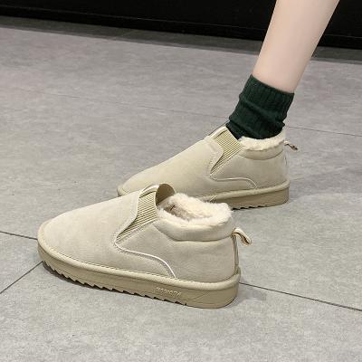 China Fashion trend snow throws women 2021 new cotton one-step couples warmth winter thick and velvet short shoes for sale