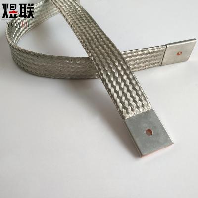 China Underground T2 Electrical Copper Braids Flexible Shunt Ground Bus for sale